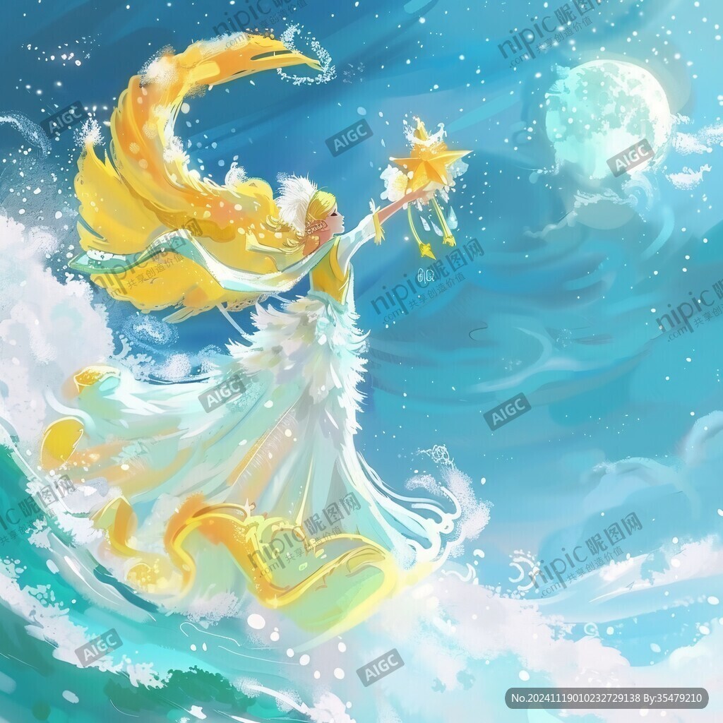 夢幻美人魚插畫