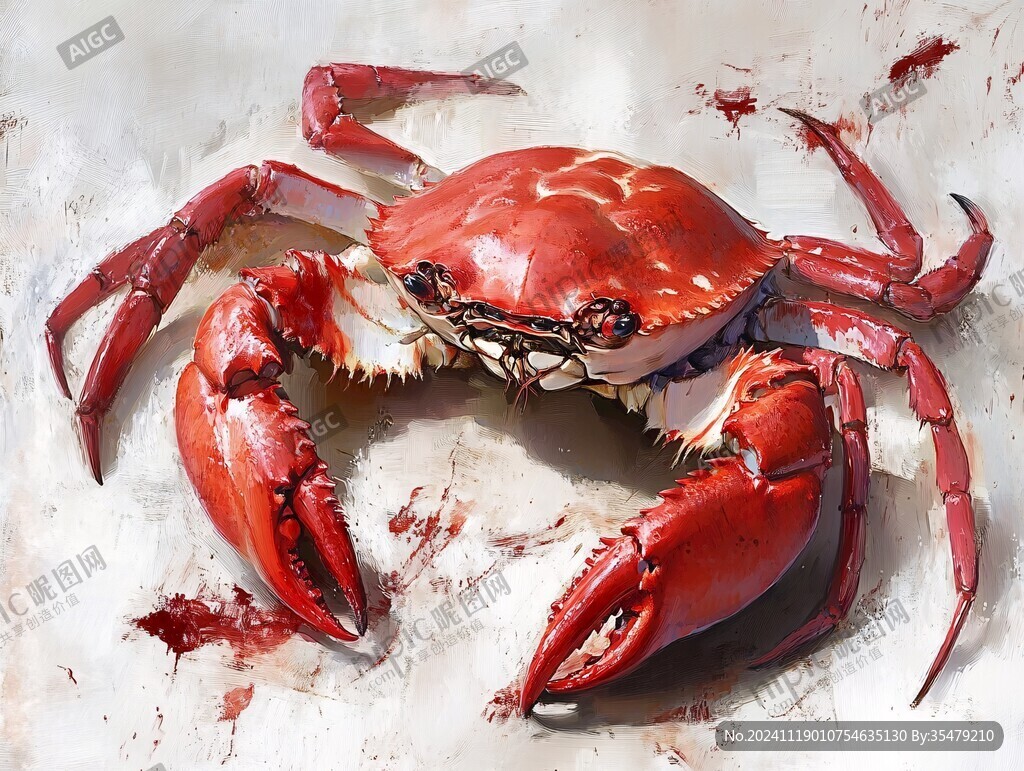 蟹插畫