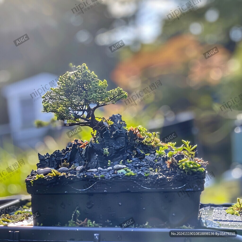 陽光與盆景