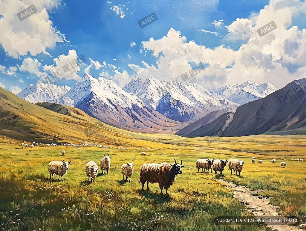 阿拉善手繪阿拉善油畫(huà)