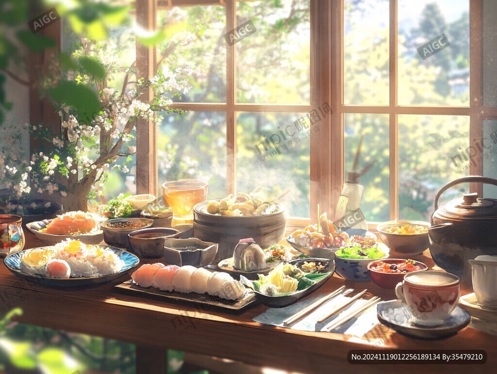 生活場景圖吃飯