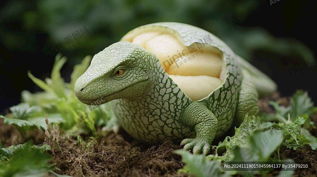 美食做成的動物