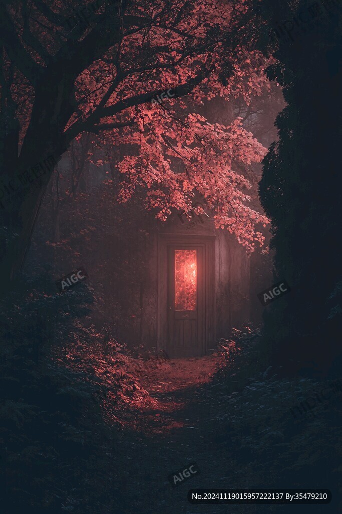 唯美櫻花夜景