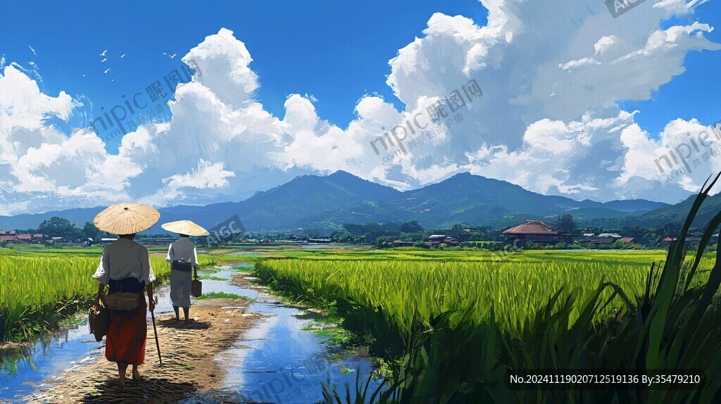 稻田魚插畫