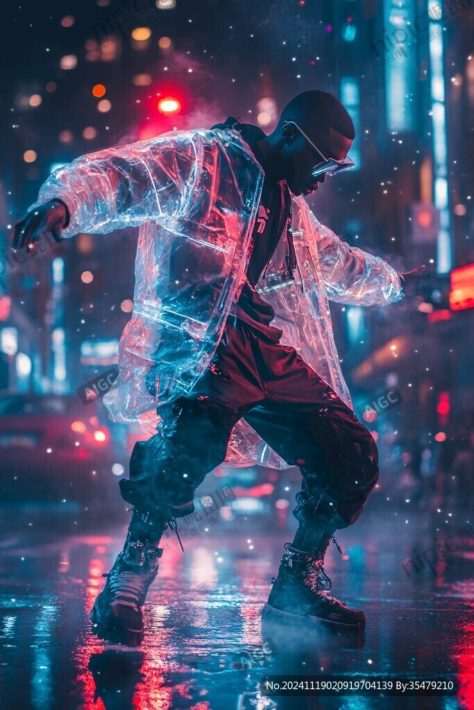 街舞炫酷插畫