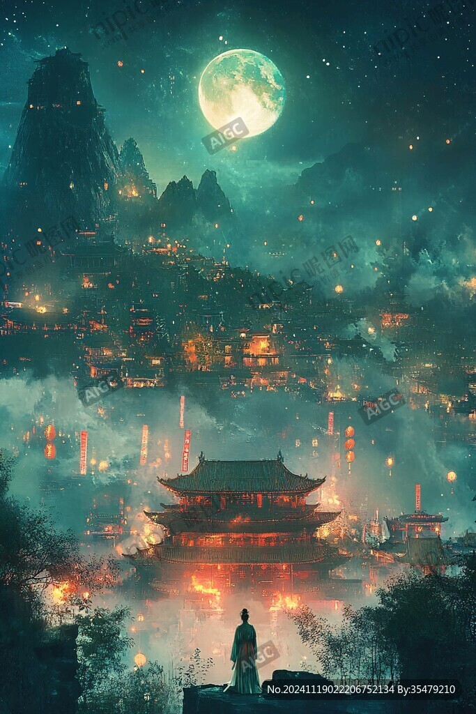古風仙境天上宮闕