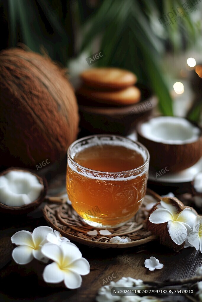 椰果茶