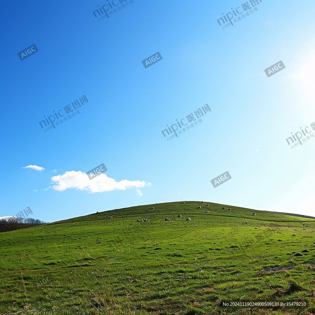 藍天綠地素材