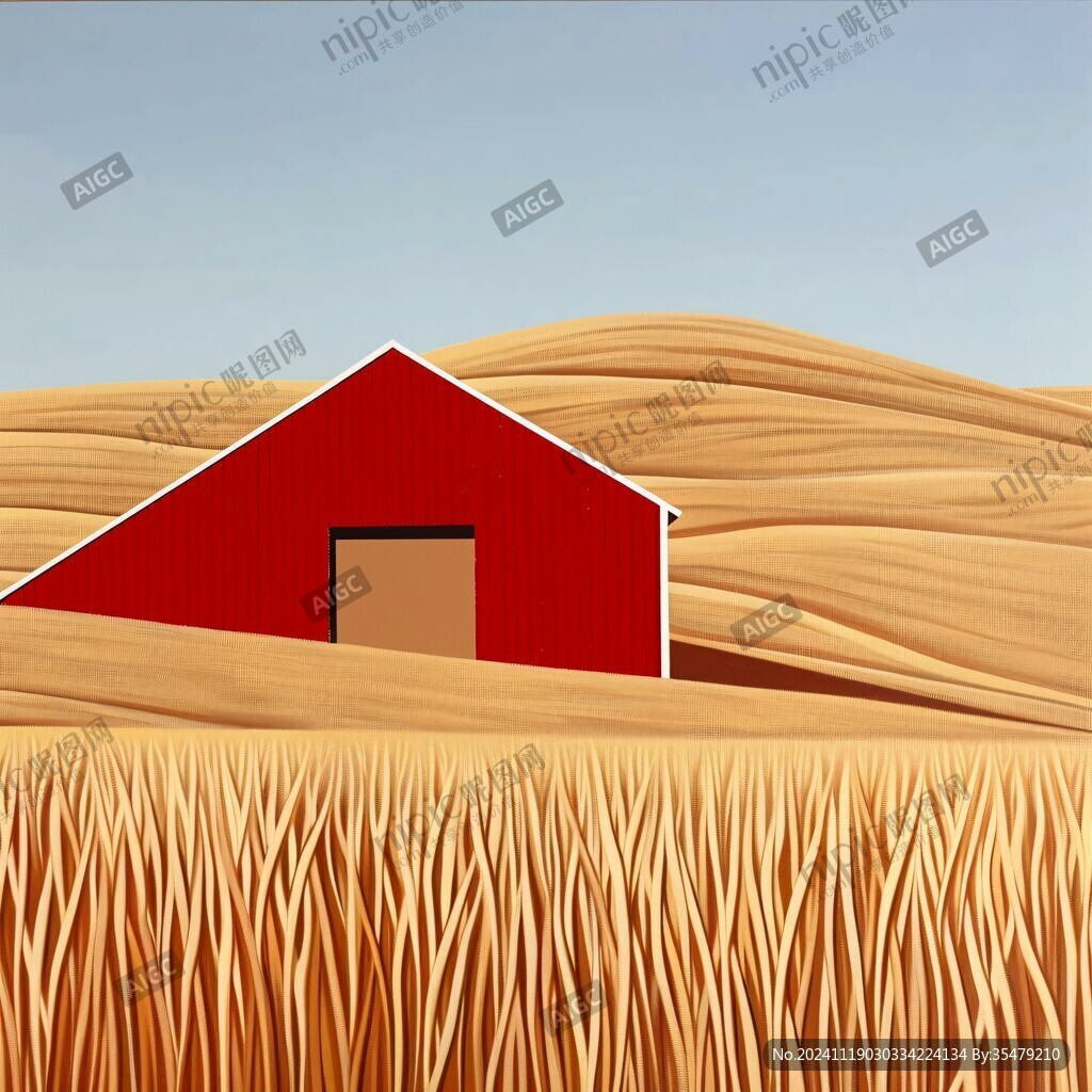 麥田中的小屋