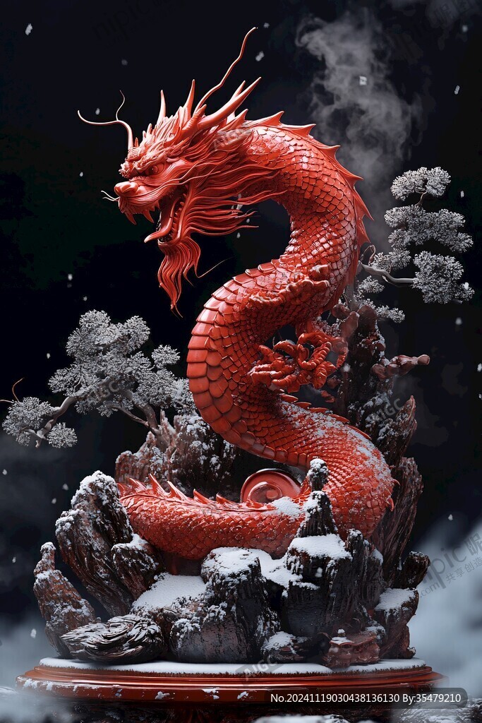 龍年氛圍立體造型