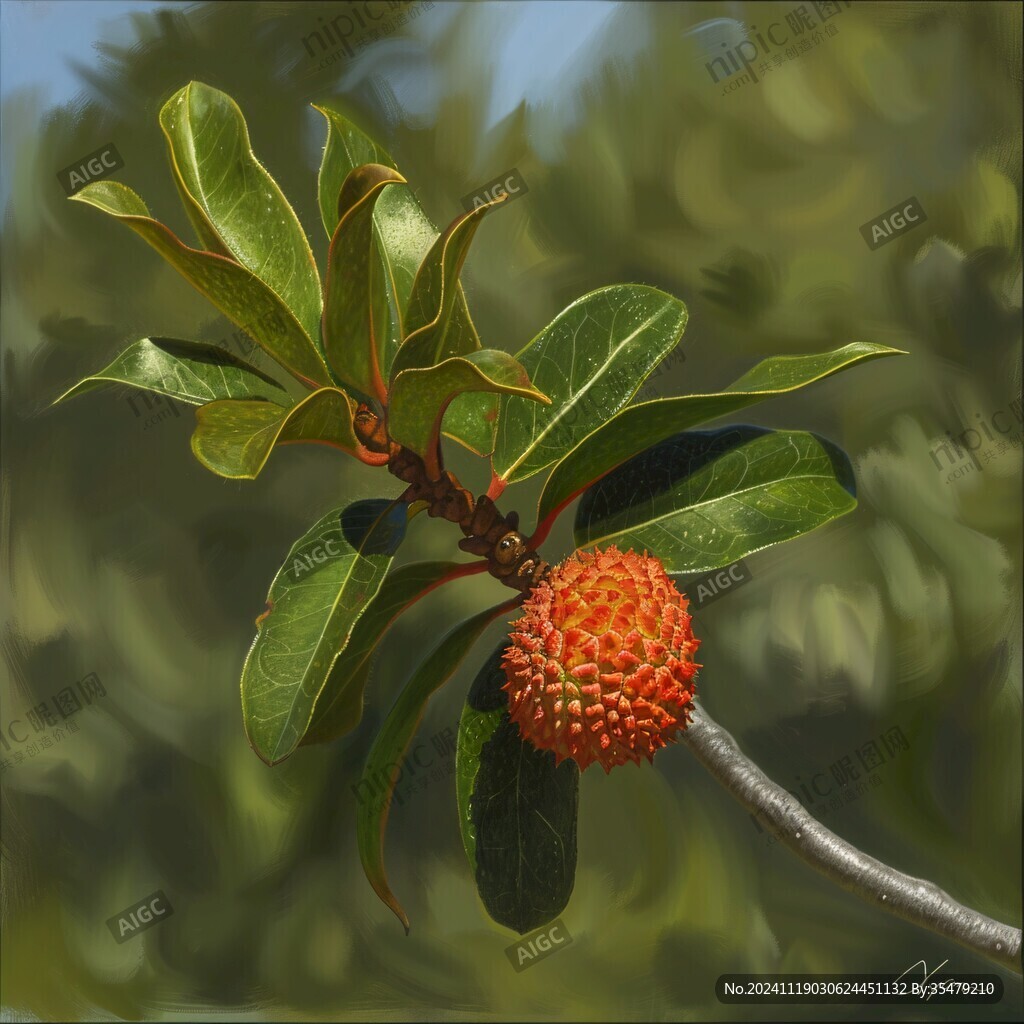 春砂仁插畫