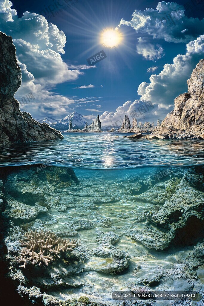 海景立體畫
