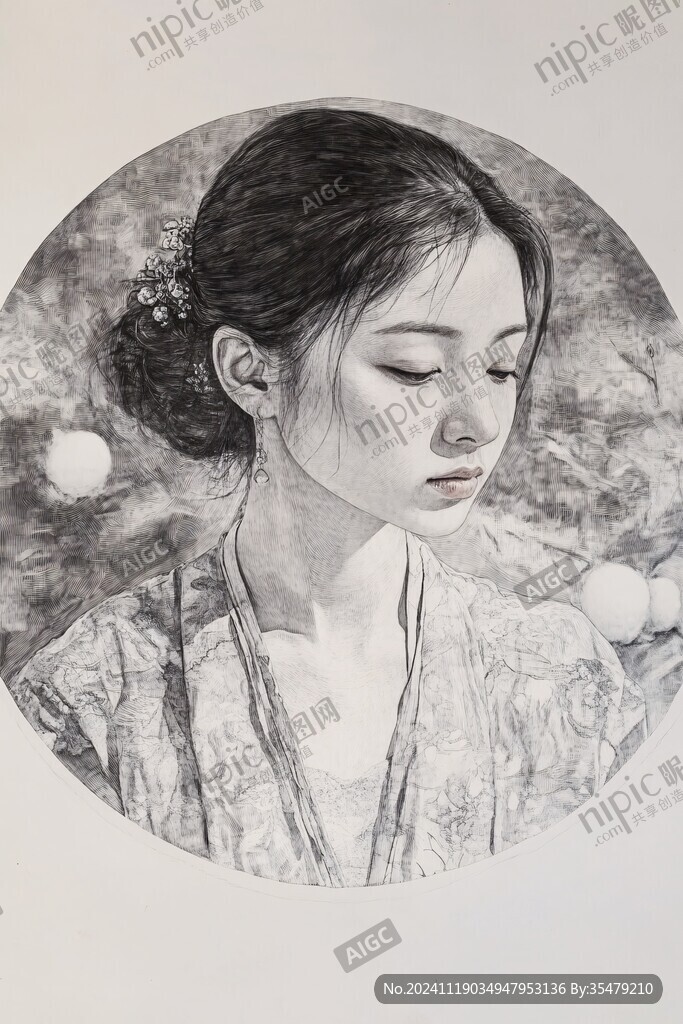 工筆少女