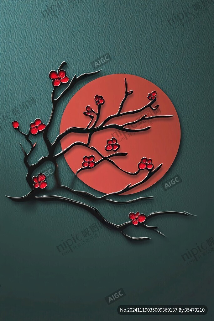 剪紙梅花裝飾