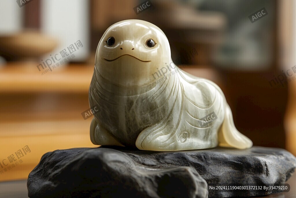 海獅擺件