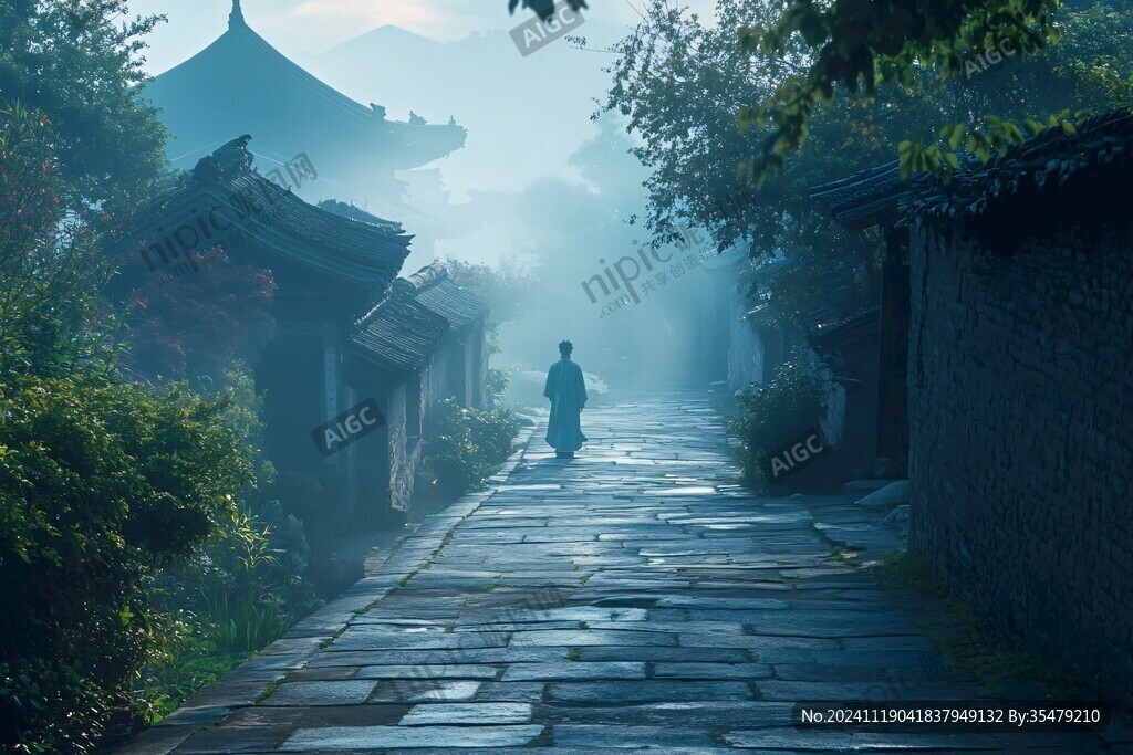 古道斜陽