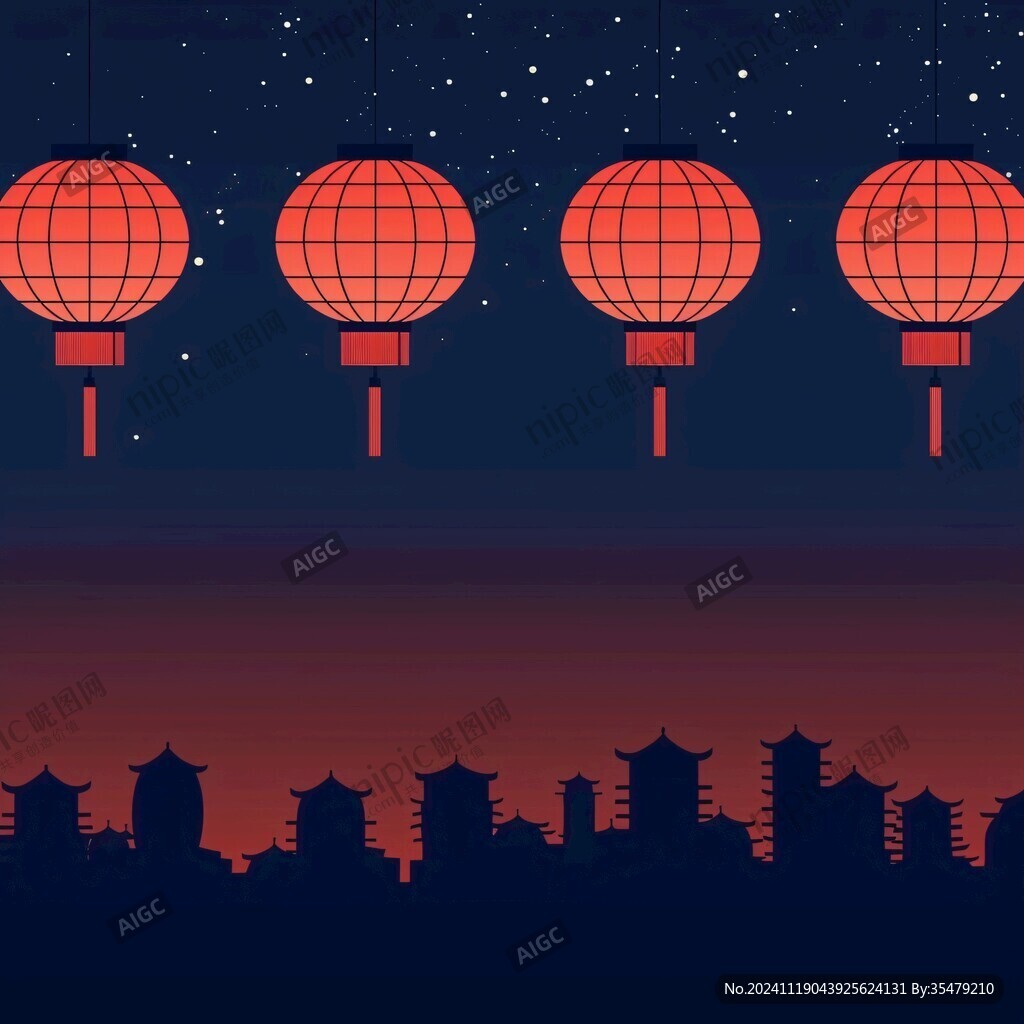 中式夜景