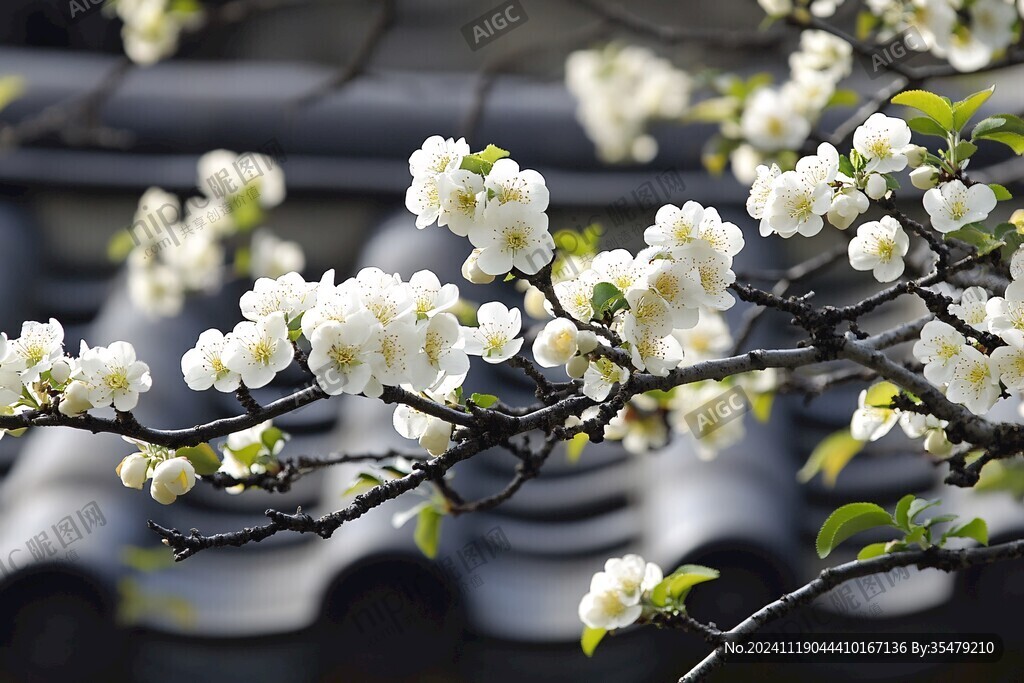 農(nóng)家小院梨花