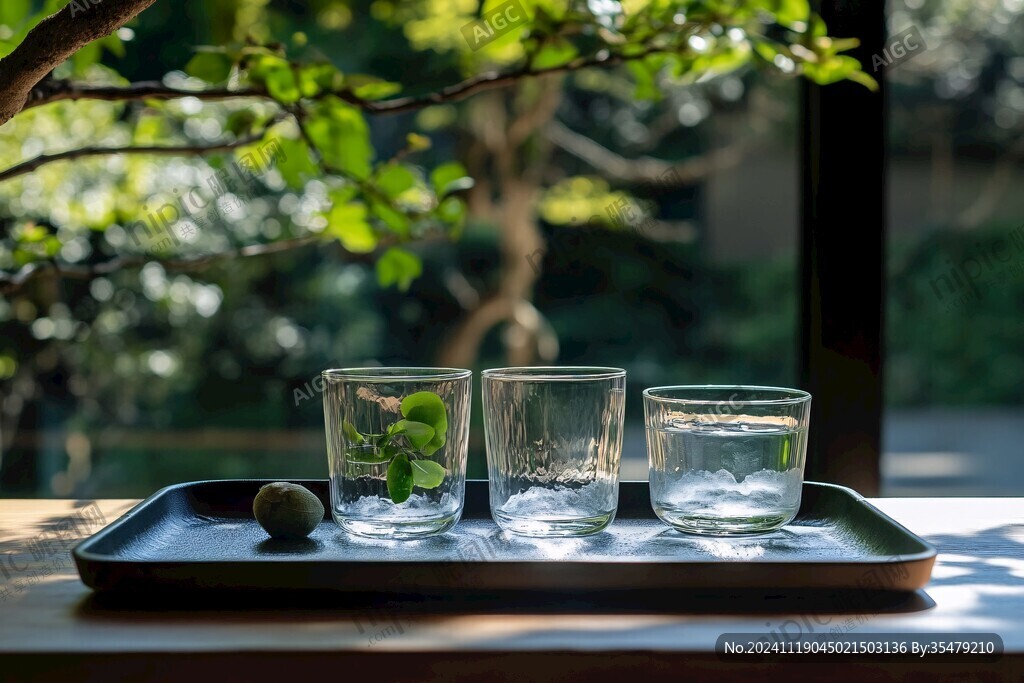 水杯擺設