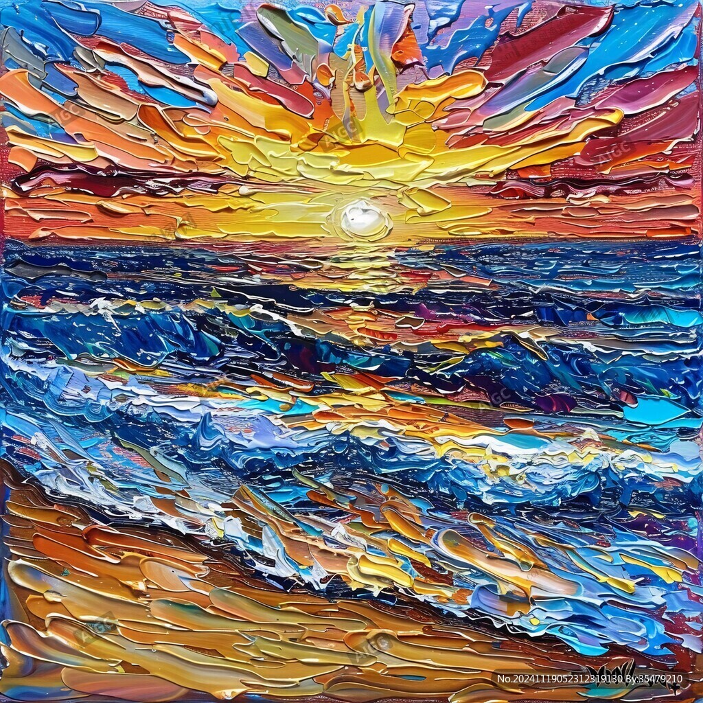 府視大海抽像畫