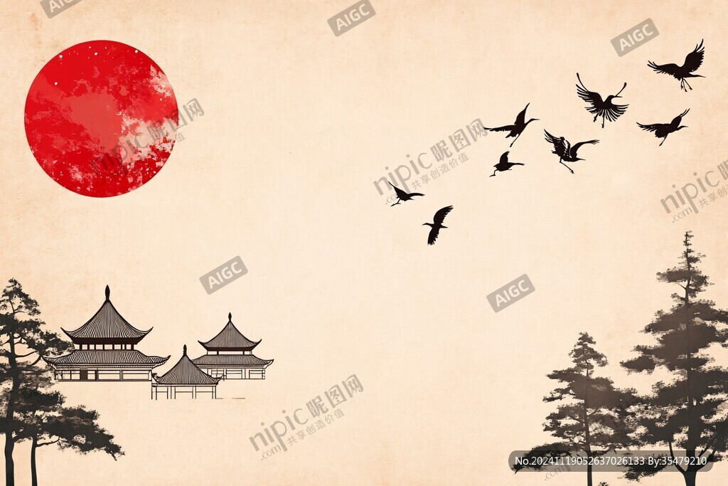 詩意日本背景
