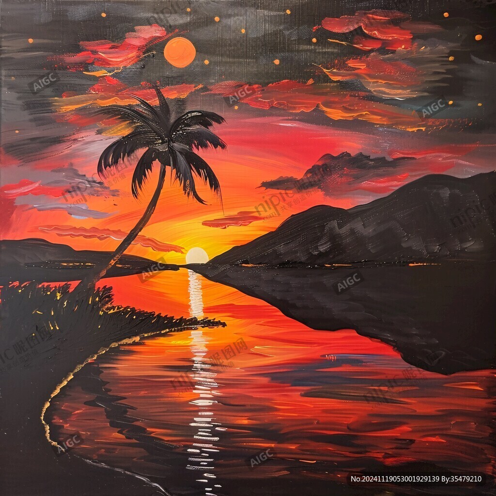 丙烯畫作品
