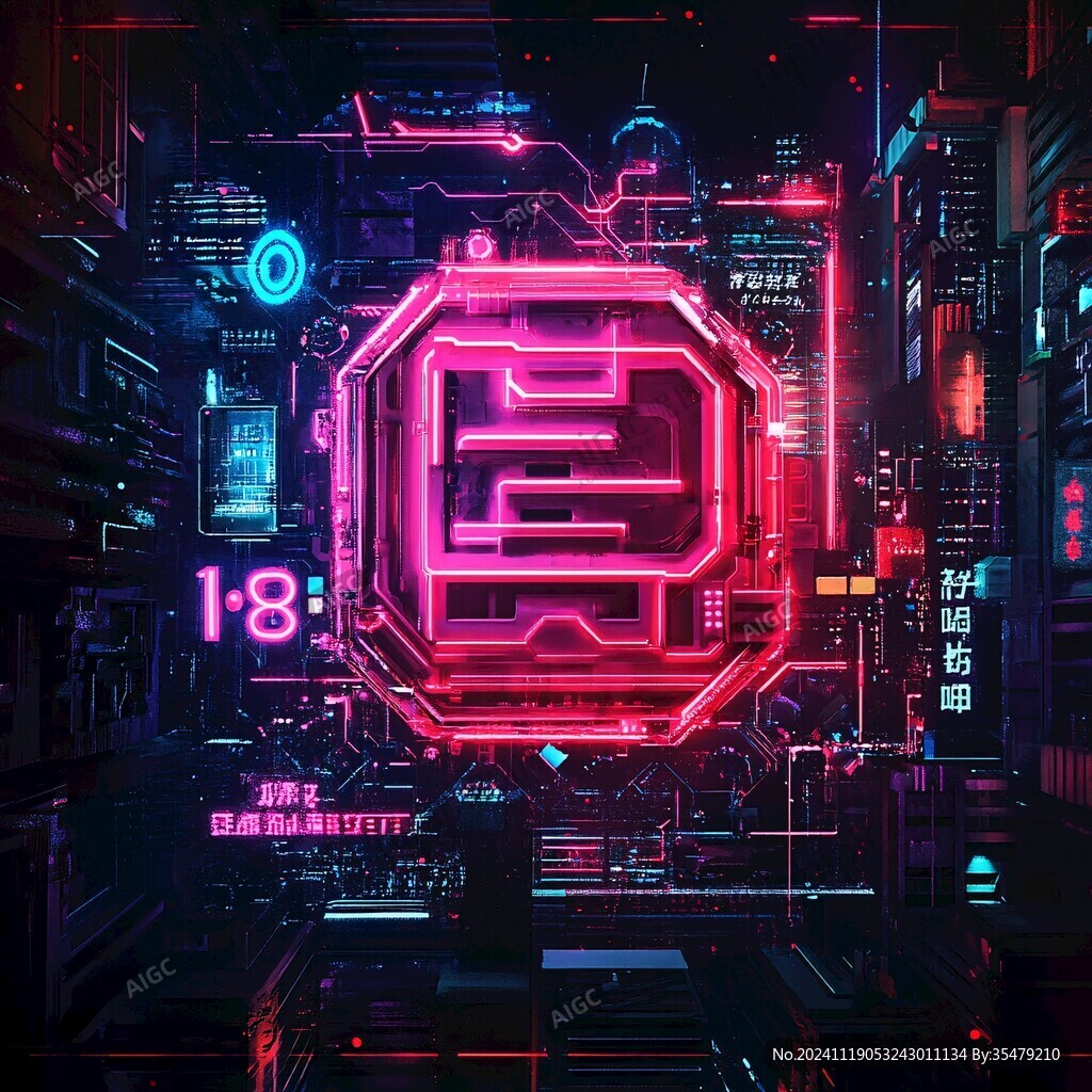 科技感插畫