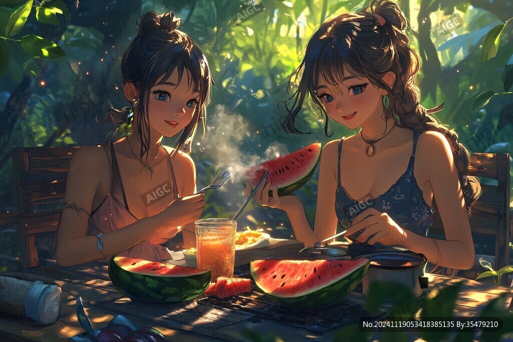吃西瓜啃秋