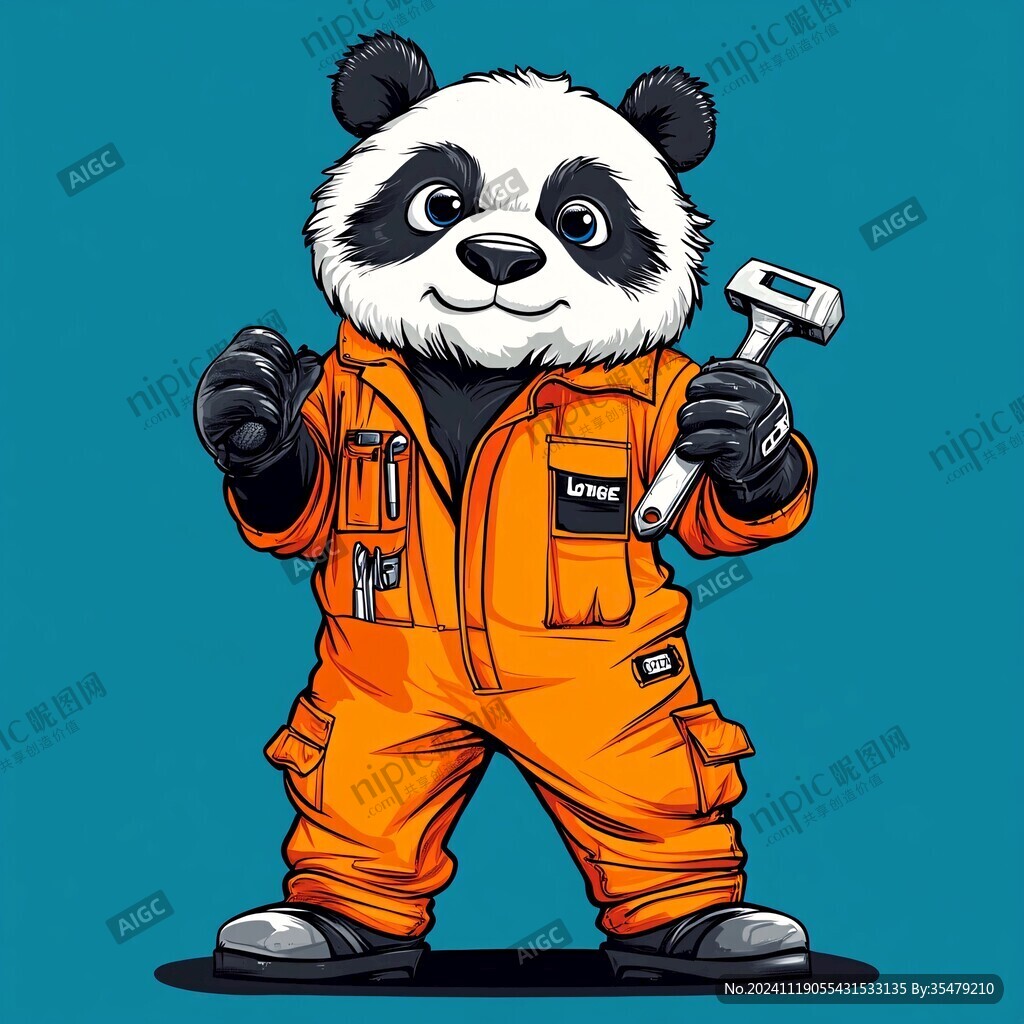 維修店行業吉祥物設計
