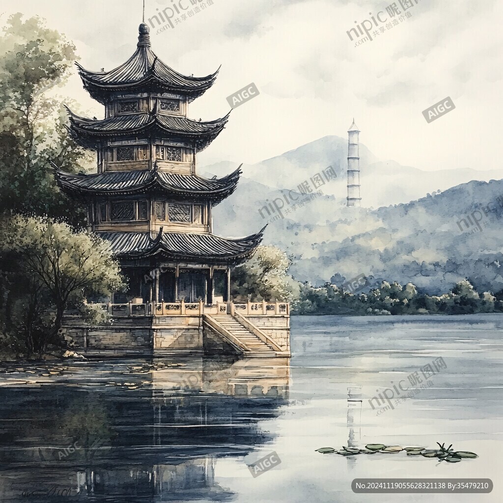 雷峰塔裝飾畫