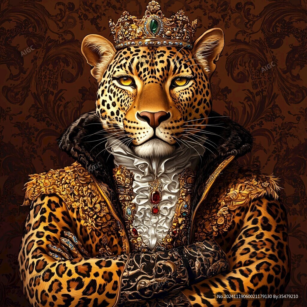 金錢豹插畫