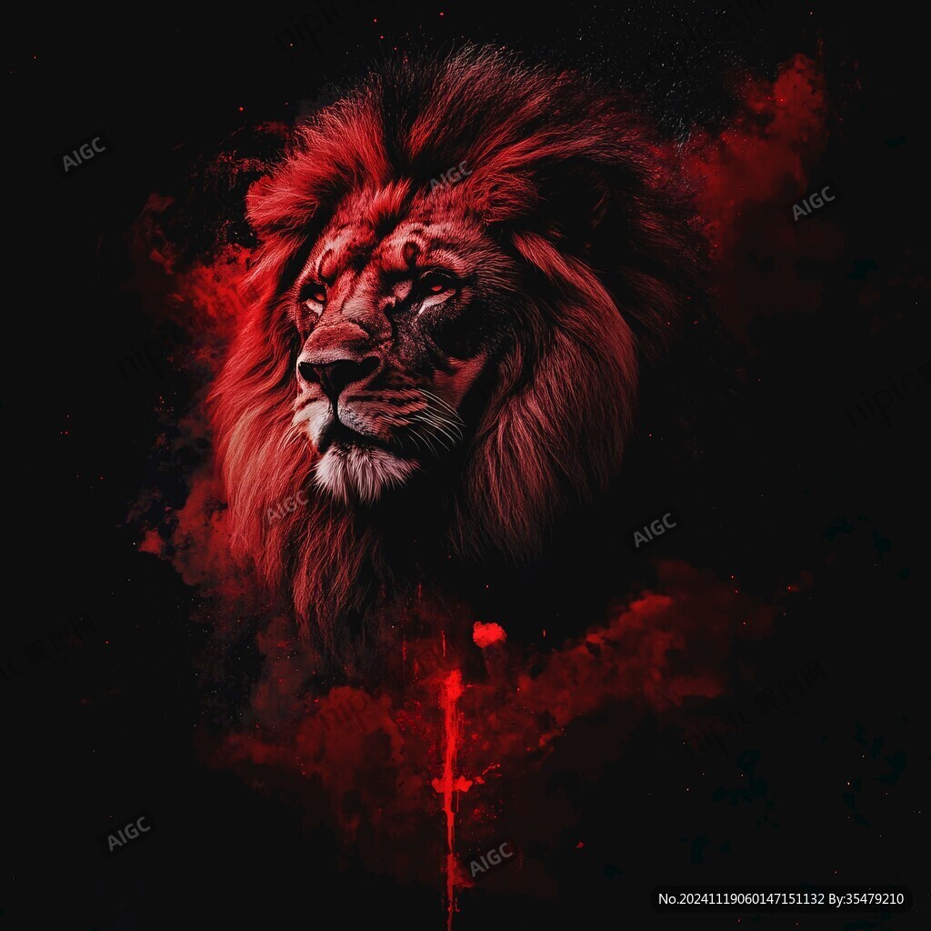 紅色雄獅
