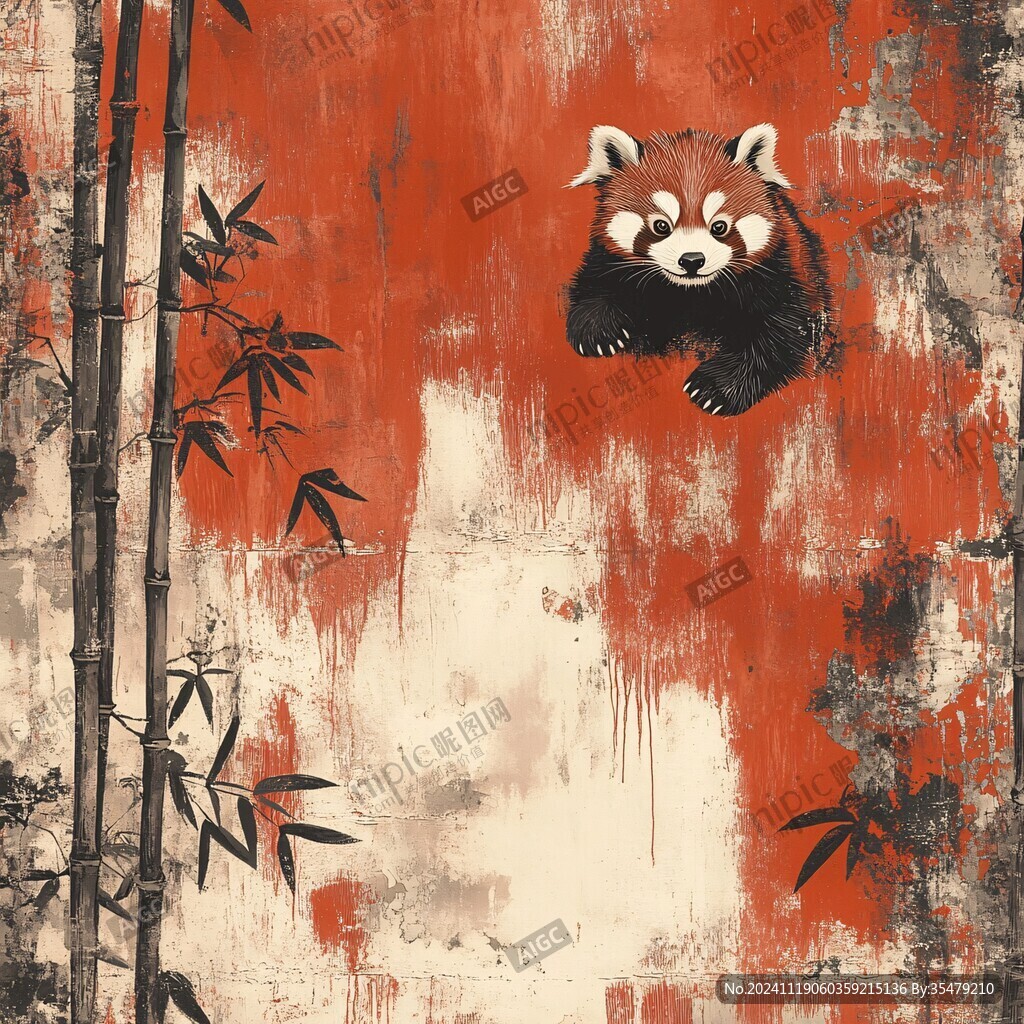 小熊貓插畫