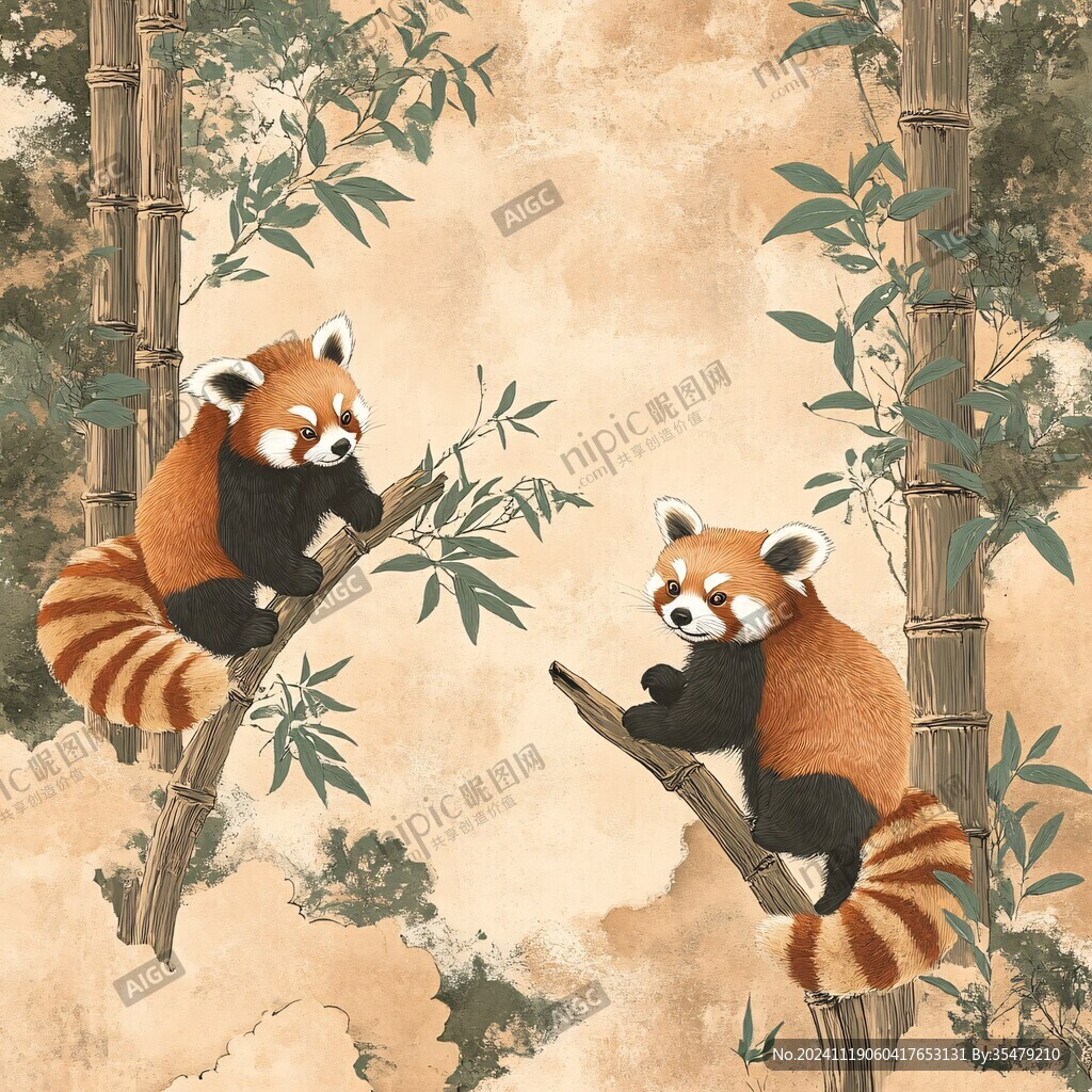 小熊貓插畫