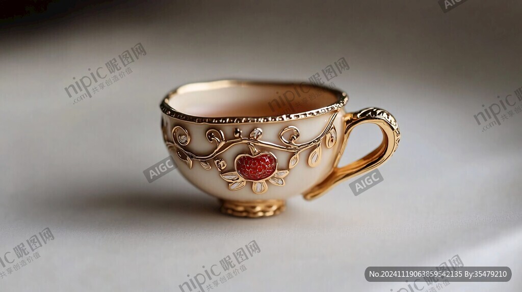蒙鑲金杯