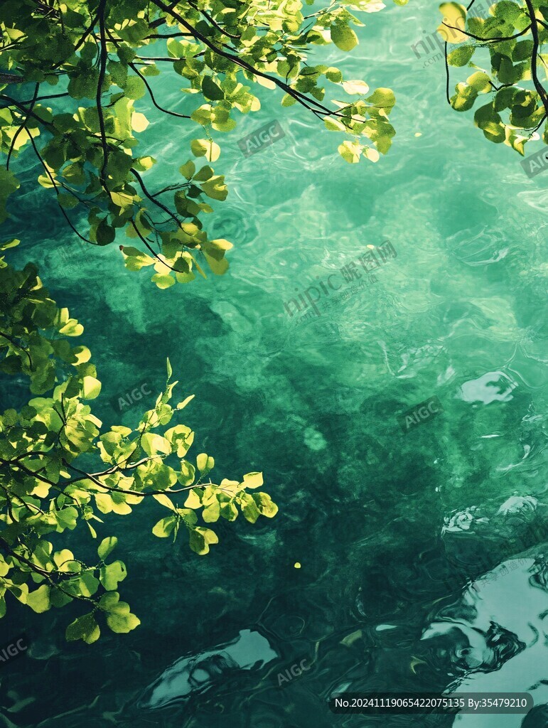水底樹影