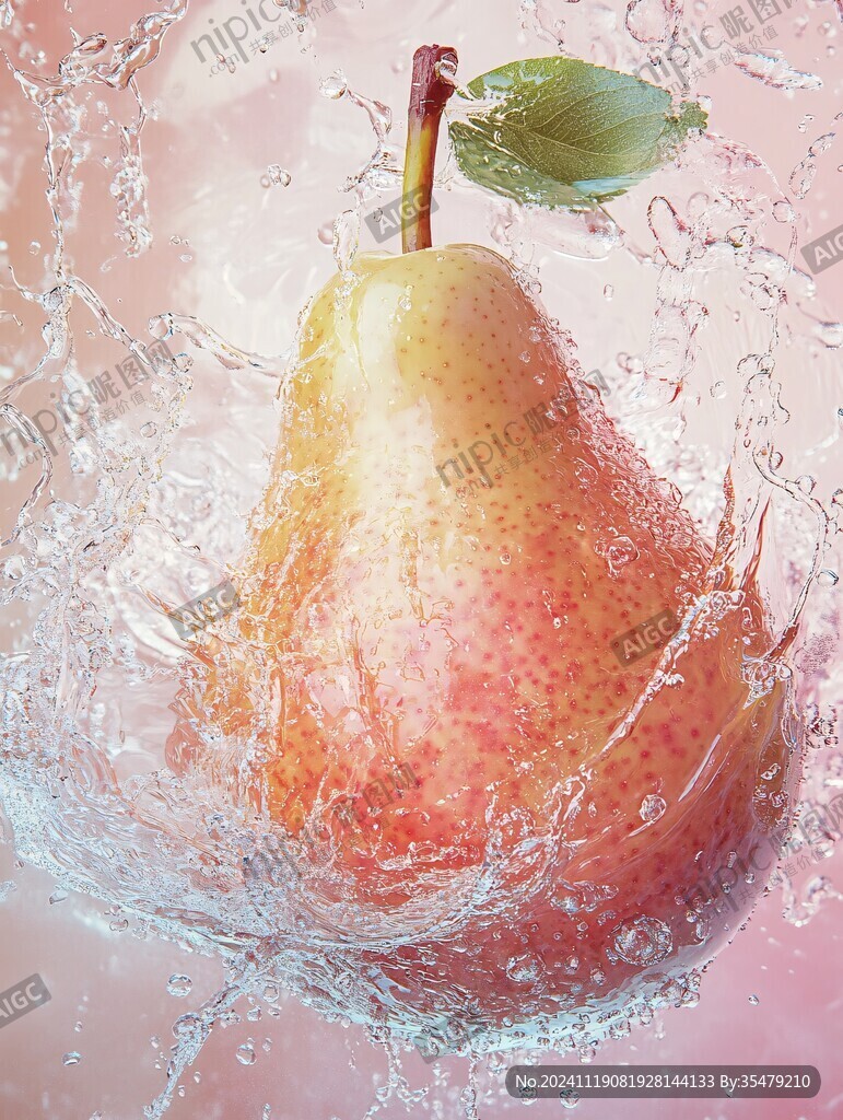 水晶梨插畫