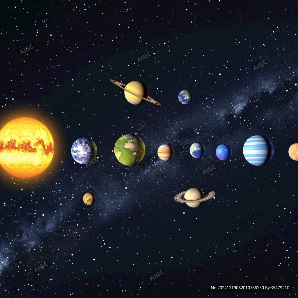 太陽系示意圖