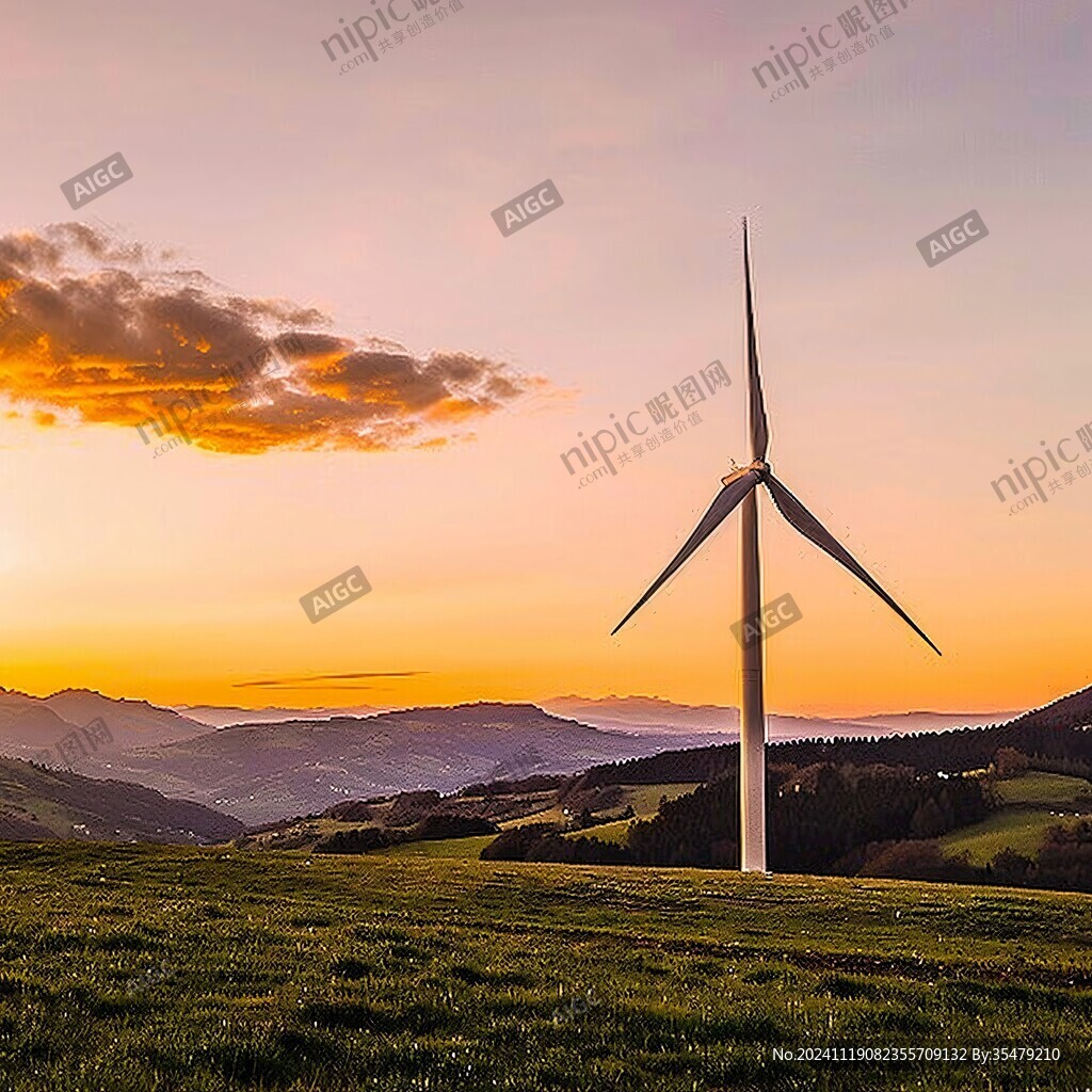 綠色群山風力發電