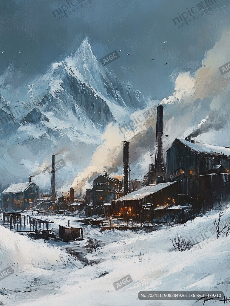 工業(yè)油畫場景