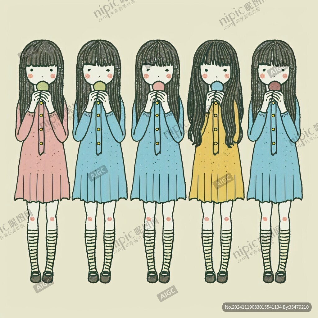 捂嘴的女生