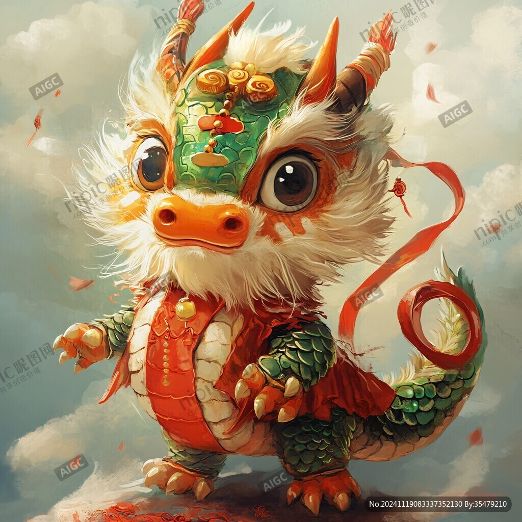 龍年系列插畫形象