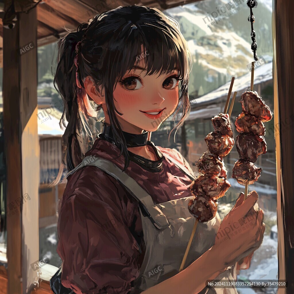 插畫糖葫蘆