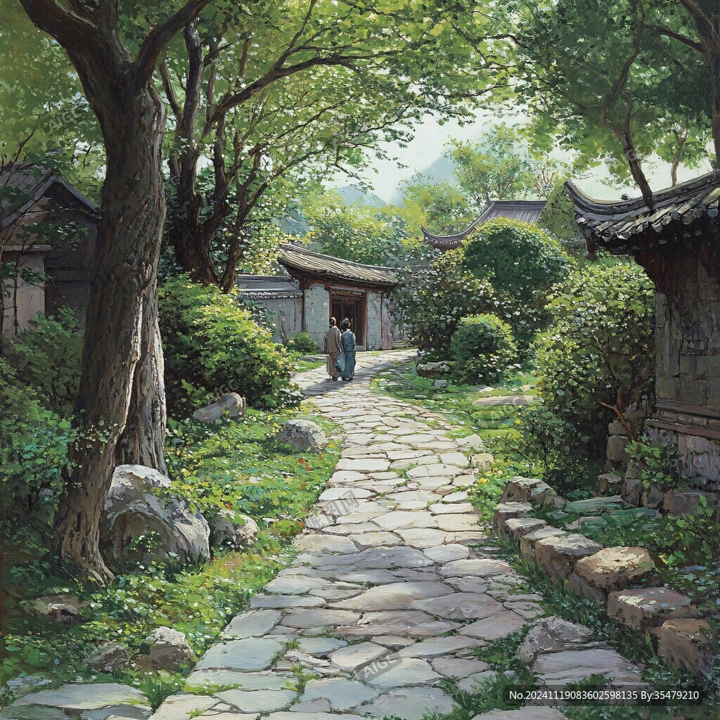 插圖曲徑通幽處