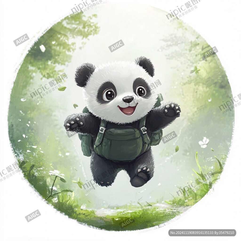 熊貓寶寶插畫