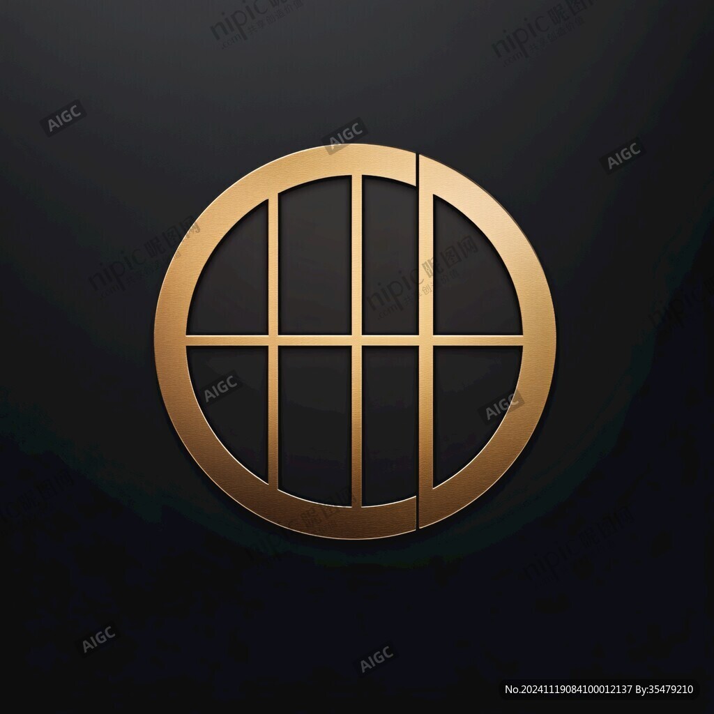 黃金圓形logo