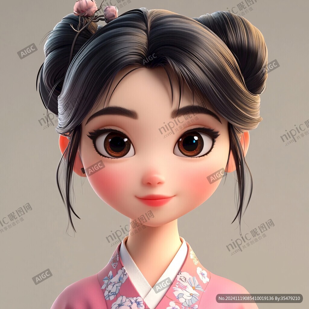 q版朝鮮族女孩