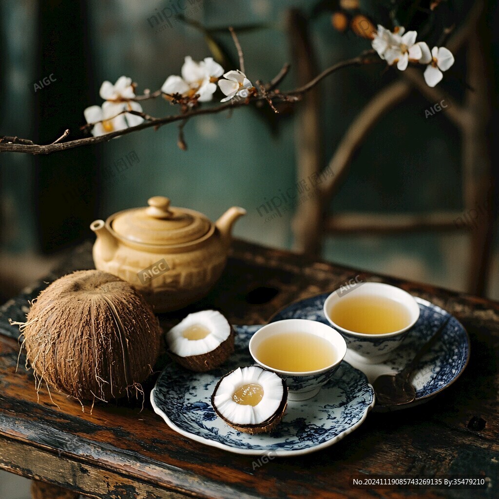 圍爐煮茶與水果美食