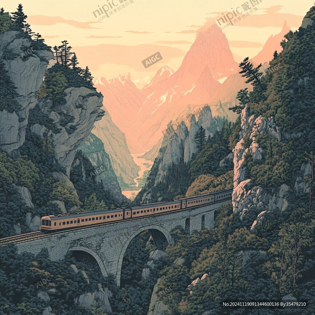 火車旅行風景