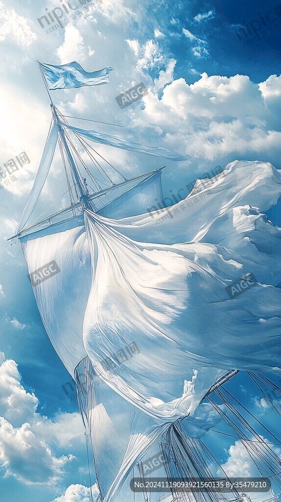 揚帆起航背景
